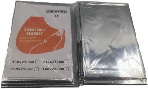 Emergency Blankets for Survival Blanket, Safe Emergency Mylar Thermal Blankets, Space Blanket Thermal Blanket Emergency Perfect for Outdoors, Hiking, Survival, Marathons or First Aid in Saudi Arabia