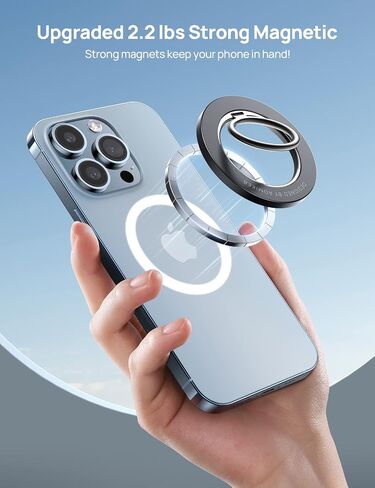 حامل حلقة هاتف مغناطيسي لـ MagSafe - قبضة حلقة للهاتف [حلقة داخلية تدور 360 درجة ومغناطيس فائق] لهاتف iPhone 15 14 13 12 Pro/Pro Max/Plus/Mini، أجهزة أخرى تستخدم مع لوحة حديد - أخضر in Kuwait