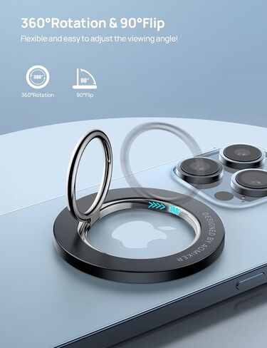 حامل حلقة هاتف مغناطيسي لـ MagSafe - قبضة حلقة للهاتف [حلقة داخلية تدور 360 درجة ومغناطيس فائق] لهاتف iPhone 15 14 13 12 Pro/Pro Max/Plus/Mini، أجهزة أخرى تستخدم مع لوحة حديد - أخضر in Kuwait