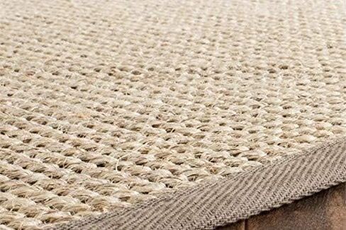 SAFAVIEH Natural Fiber Collection Area Rug - 8' x 10', Marble & Beige, Border Sisal Design, Easy Care, Ideal for High Traffic Areas in Living Room, Bedroom (NF143C) in Saudi Arabia