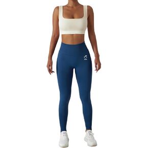 Women's High Waist Seamless Scrunch Leggings – Tummy Control Butt Lifting Gym Pants for Running, Yoga, Fitness (Medium Grey)