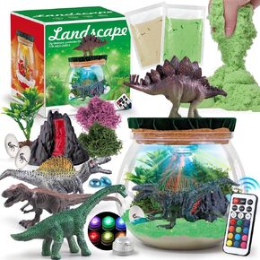 Terrarium Kits Gifts for Kids - Christmas Terrarium Kits for Kids, Craft Toy for Boys Girls Age 6-8, DIY Christmas Terrarium Kits Gifts for Kids 6 7 8 Year Old Christmas Birthday Gifts