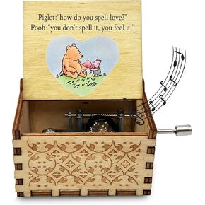 Wood Music Box Gifts for Women, Wife Girlfriend for Christmas Birthday Anniversary, How Do You Spell Love.