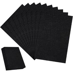White Felt Sheets, 10 PCS Felt Sheets Fabric for Crafts 7" X 11" Felt Sheets Fabric Stiff Craft Felt Cloth Soft Felt Pads Thick Fall Felt Sheets for DIY Art and Sewing Projects Crafts Making Supplies