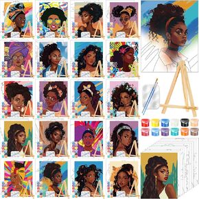 Zhanmai 20 Pack Pre Drawn Canvas for Painting Drawn Canvas Paint Kit Pre Printed Canvases for Sip and Paint Party Favor DIY Virtual Party Birthday Gifts Adult's Date Night(Sexy Couples) in Kuwait