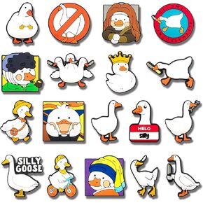 17PCS Kawaii Shoe Charms, Cute Capybara Shoe Charm Party Favor Packs Bracelet Wristband Anime Decoration Accessories Gift for Boy Girl Men.