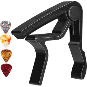 Capo Guitar Capo for Acoustic and Electric Guitar, Ukelele, Bass, Banjo with Guitar Picks