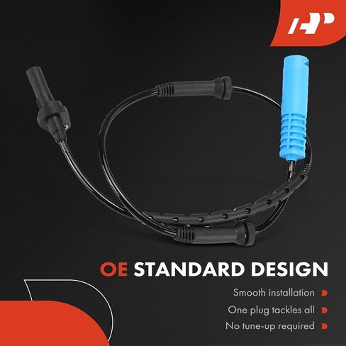A-Premium Front Side ABS Wheel Speed Sensor Compatible with BMW Models - 323i 2006-2007, 325Ci 2005, 325i 2007-2011, 325xi, 330i, 330xi, 335d, 335i, 335i xDrive, 335xi, M3 - Replace# 3452677509 in Saudi Arabia