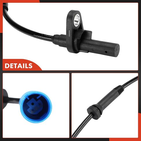 A-Premium Front Side ABS Wheel Speed Sensor Compatible with BMW Models - 323i 2006-2007, 325Ci 2005, 325i 2007-2011, 325xi, 330i, 330xi, 335d, 335i, 335i xDrive, 335xi, M3 - Replace# 3452677509 in Saudi Arabia
