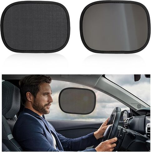Car Window Shades, Mini Static Cling Auto Window Shade for Harmful UV Glare Protection, Vehicle Windshield Sun Shade for Safe Driving Shield, Universal Car Accessories in Saudi Arabia