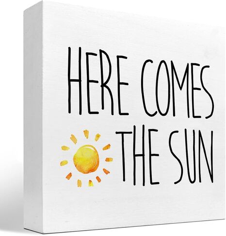 Summer Desk Decor,Be Kind Be Happy Sunflowers Inspirational Wood Box Sign Decor Desk Sign,Rustic Sunflower Wooden Box Block Sign for Farmhouse Home Kitchen Farm Garden Shelf Table Decor Decorations in Saudi Arabia