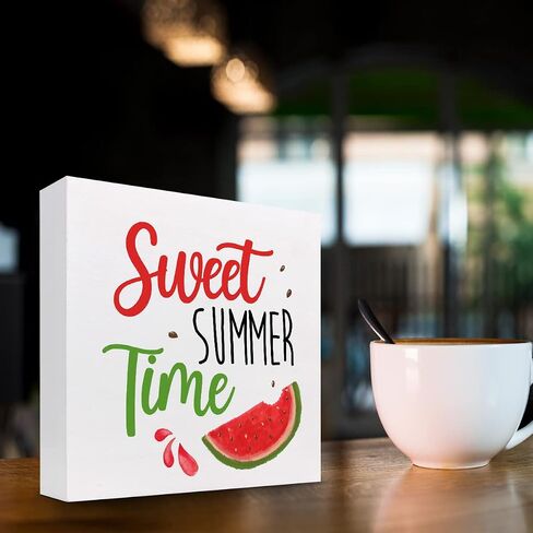 Summer Desk Decor,Be Kind Be Happy Sunflowers Inspirational Wood Box Sign Decor Desk Sign,Rustic Sunflower Wooden Box Block Sign for Farmhouse Home Kitchen Farm Garden Shelf Table Decor Decorations in Saudi Arabia
