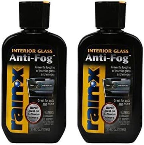 Rain-X AF21106D Glass & Mirrors Anti-Fog Treatment, Prevents Fogging & Steaming on Windshield and Visors, Improves Visibility, Great for Auto & Home in Saudi Arabia