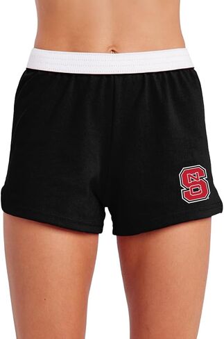 Campus Lab Official Collegiate School Logo Womens Soffe Short, Elastic Fold Over Waist Shorts, Junior Fit in Kuwait