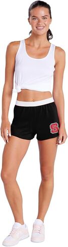 Campus Lab Official Collegiate School Logo Womens Soffe Short, Elastic Fold Over Waist Shorts, Junior Fit in Kuwait