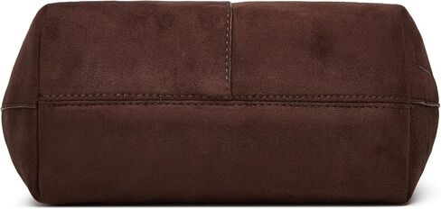 Suede Crescent Tote Bags for Women Vintage Shoulder Bag Brown Suede Handbag Casual Crossbody Bag Travel Work Purse in Kuwait