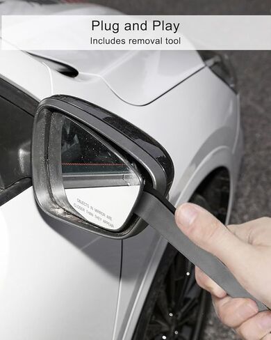 Left Driver Side Mirror Glass Power Heated w/Blind Spot Detection Compatible with Ford Escape 2020 2021 2022 2023 2024, Rear View Mirror Replacement Glass With Backing Plate in Saudi Arabia
