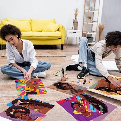 Zhanmai 20 Pack Pre Drawn Canvas for Painting Drawn Canvas Paint Kit Pre Printed Canvases for Sip and Paint Party Favor DIY Virtual Party Birthday Gifts Adult's Date Night(Sexy Couples) in Kuwait