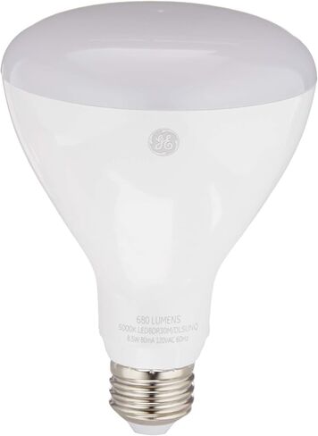 لمبة إضاءة LED مملوءة بالشمس من GE، تحافظ على دورة النوم الطبيعية، 60 وات Eqv، أبيض ناعم، لمبة A21، قاعدة متوسطة (عبوة من 2) in Kuwait
