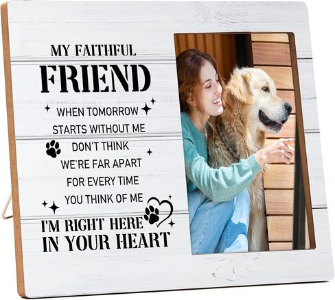 Pet Memorial Gifts Picture Frame, Dog Loss Memory Frame Gift, Loss of Cat Sympathy Gift for Loss of Loved Pet, Remembrance Photo Frame Gift, Condolence Gifts, God Saw You Getting Tired -f(05) in Saudi Arabia