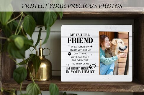 Pet Memorial Gifts Picture Frame, Dog Loss Memory Frame Gift, Loss of Cat Sympathy Gift for Loss of Loved Pet, Remembrance Photo Frame Gift, Condolence Gifts, God Saw You Getting Tired -f(05) in Saudi Arabia