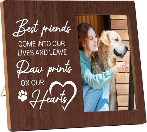 Pet Memorial Gifts Picture Frame, Dog Loss Memory Frame Gift, Loss of Cat Sympathy Gift for Loss of Loved Pet, Remembrance Photo Frame Gift, Condolence Gifts, God Saw You Getting Tired -f(05) in Saudi Arabia