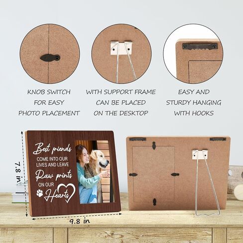Pet Memorial Gifts Picture Frame, Dog Loss Memory Frame Gift, Loss of Cat Sympathy Gift for Loss of Loved Pet, Remembrance Photo Frame Gift, Condolence Gifts, God Saw You Getting Tired -f(05) in Saudi Arabia