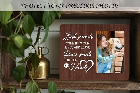 Pet Memorial Gifts Picture Frame, Dog Loss Memory Frame Gift, Loss of Cat Sympathy Gift for Loss of Loved Pet, Remembrance Photo Frame Gift, Condolence Gifts, God Saw You Getting Tired -f(05) in Saudi Arabia