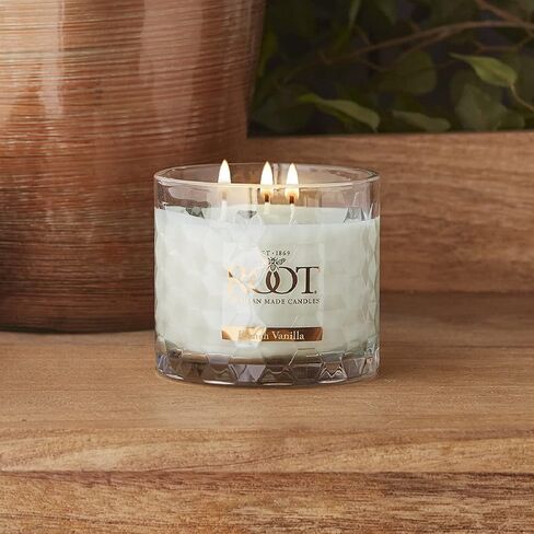 Scented Candles Honeycomb Glass Premium Handcrafted Beeswax Blend 3-Wick Candle, 12-Ounce, Lavender Vanilla in Saudi Arabia