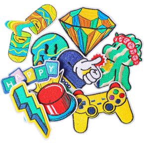 Horror Iron on Patches, Halloween Iron on Patches for Clothes, Hats, Jeans, Skirts, T-Shirts, Backpacks, Etc(Movie 8PCS)