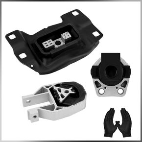 Engine Mount Set Ford Focus Compatible with Fits for 2012-2018 Ford Focus 2.0L L4 OE:5S4Z6038AA CV6Z6068A AV6Z6068A 5S4Z6038BA 5S4Z6038BB 5S4Z6038CA A5312 A5520 A5612 3214 3103 3238 -Set of 3