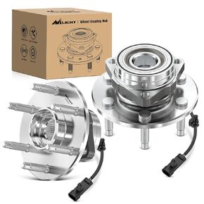 Nilight Front Wheel Hub Assembly for Chevy Sierra Silverado 1500 Avalanche Express 1999-2012, GMC Savana Sierra Yukon XL Cadillac Escalade2003-2005,6 Lugs with ABS Fits ONLY 2WD, OEM 515054