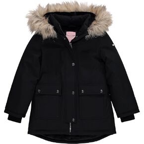 Juicy Couture Jacket With Fur Detail And Cargo Pockets, JEBLK, 14/16