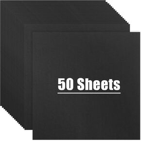 MCPINKY 50 Sheets White Cardstock Paper, 12 x 12inch Card Stock Paper Construction Paper for Crafts Printer Invitations Card Making Scrapbook