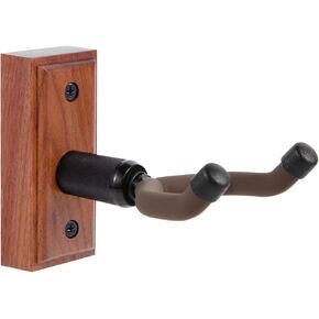 Ukulele Wall Mount Hanger, Black Walnut Hardwood Upgrade Ukulele Hanger Holder For Concert Pineapple Soprano Tenor Baritone Mandolin and Banjo, Ukulele Wall Hook For Home, Studio, Concert -Brown