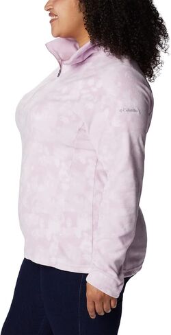 Columbia Women's Glacial IV Print Half Zip, Chalk Stippled Stripe, X-Large in Saudi Arabia