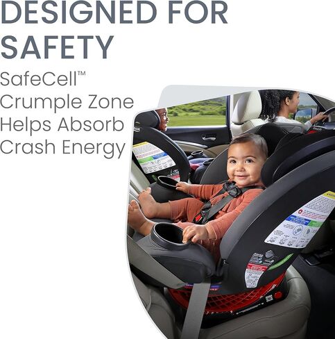 Britax One4Life Convertible Car Seat, 10 Years of Use from 5 to 120 Pounds, Converts from Rear-Facing Infant Car Seat to Forward-Facing Booster Seat, Performance Fabric, Cool N Dry Moonstone in Kuwait