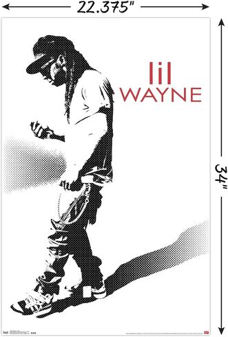 Trends International Lil Wayne - Hustle Wall Poster, 22.375" x 34", Unframed Version in Saudi Arabia