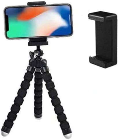 Acuvar Flexible Tripod for Action Cameras, Mini Camera Stand with GoPro Adapter, Compatible with All GoPro Hero Series, Portable Travel Tripod Mount in Saudi Arabia