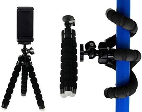 Acuvar Flexible Tripod for Action Cameras, Mini Camera Stand with GoPro Adapter, Compatible with All GoPro Hero Series, Portable Travel Tripod Mount in Saudi Arabia