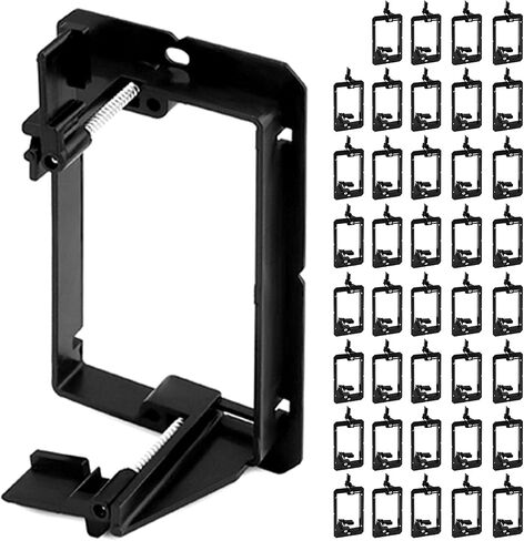 QWORK Low Voltage Mounting Bracket, 20 Pack 1 Gang Single Gang Drywall Mounting Wall Plate Bracket for Telephone Wires, Network Cables in Saudi Arabia