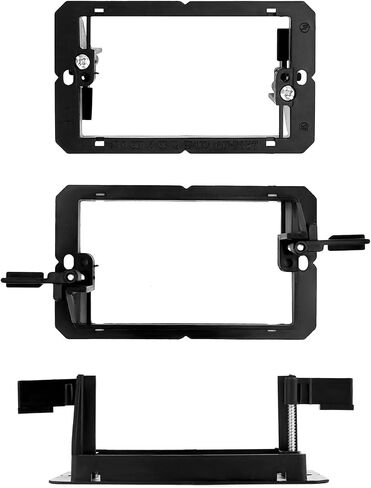 QWORK Low Voltage Mounting Bracket, 20 Pack 1 Gang Single Gang Drywall Mounting Wall Plate Bracket for Telephone Wires, Network Cables in Saudi Arabia
