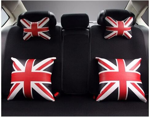 وسادة مقعد DABOK Union Jack مصنوعة من البوليستر بنسبة 100% لتخفيف آلام أسفل الظهر ومنحنى مقعد السيارة للراحة وتقليل تعب القيادة من إسفنج الذاكرة للقيادة (رمادي) in Saudi Arabia