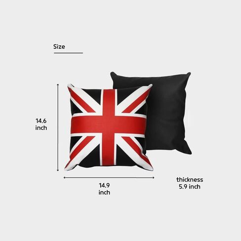 وسادة مقعد DABOK Union Jack مصنوعة من البوليستر بنسبة 100% لتخفيف آلام أسفل الظهر ومنحنى مقعد السيارة للراحة وتقليل تعب القيادة من إسفنج الذاكرة للقيادة (رمادي) in Saudi Arabia