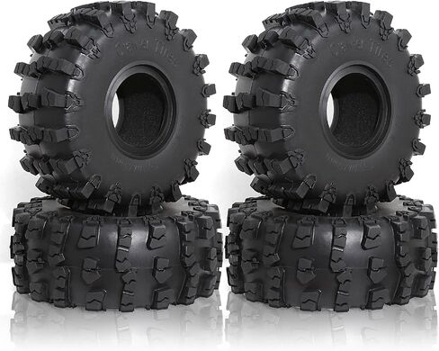 4 قطع 2.2 بوصة RC إطارات مطاطية 150 مم إطار زاحف مع حشوات إسفنجية متوافقة مع 1/10 RC الزاحف المحوري SCX10 RR10 90053 AX10 Wraith 90056 90045 in Saudi Arabia
