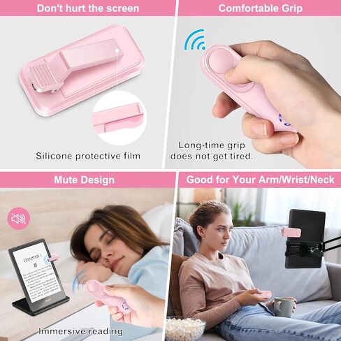 RF Remote Control Page Turner for Kindle Paperwhite Oasis Kobo,Clicker Page Turner Kindle Accessories for iPhone,iPad, Android Tablets Reading Novels,Camera Video Recording Remote(Green) in Saudi Arabia