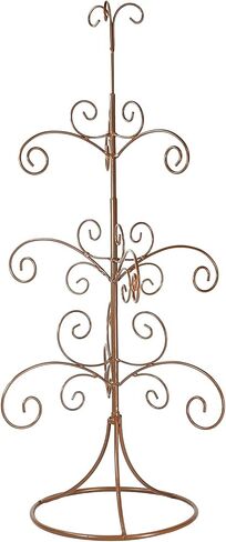 Red Co. 22" Metal Wire 4-Tier Ornament Display Tree Stand and Christmas Décor Holder - Silver in Saudi Arabia