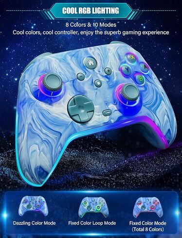 Wireless Switch Controllers for Nitendo Switch/OLED/Lite, 1200mAh Switch Pro Controller with 10 Color Light Modes, Rechargeable Switch Turbo Control with Vibration, Turbo, Wake Up, 6-Axis Gyro in Saudi Arabia