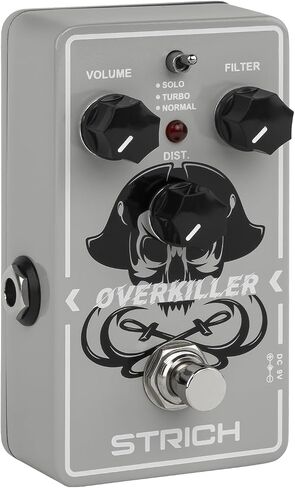 STRICH BE-RICH Tube Overdrive Distortion Pedal for Electric Guitar, Compact and Mini Design, True Bypass, 3 Control Knobs, Volume, Tone, Gain, Dual Mode Adjustment, Boost, Normal, 9V DC in Kuwait