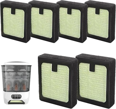4PCS HEPA Filter Replacement Compatible with Baby Brezza Bottle Dryer Advanced and Baby Brezza Bottle Washer Pro in Saudi Arabia